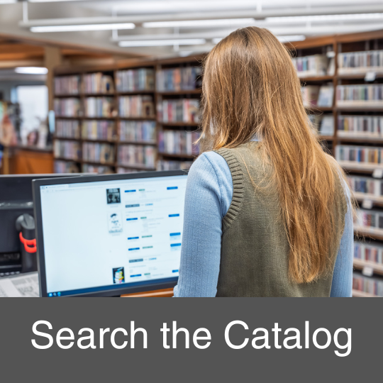 woman using an online catalog